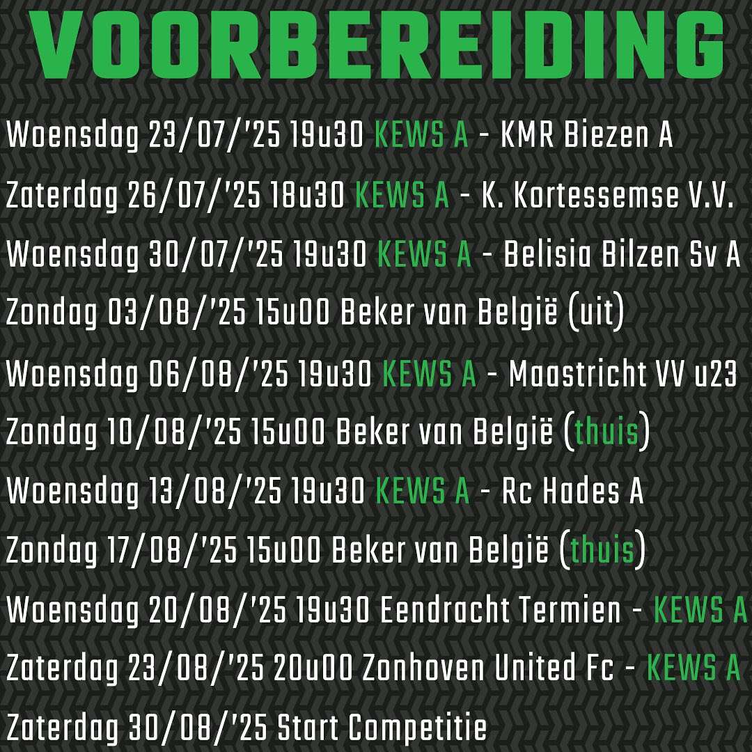 KEWS Schoonbeek-Beverst meteen