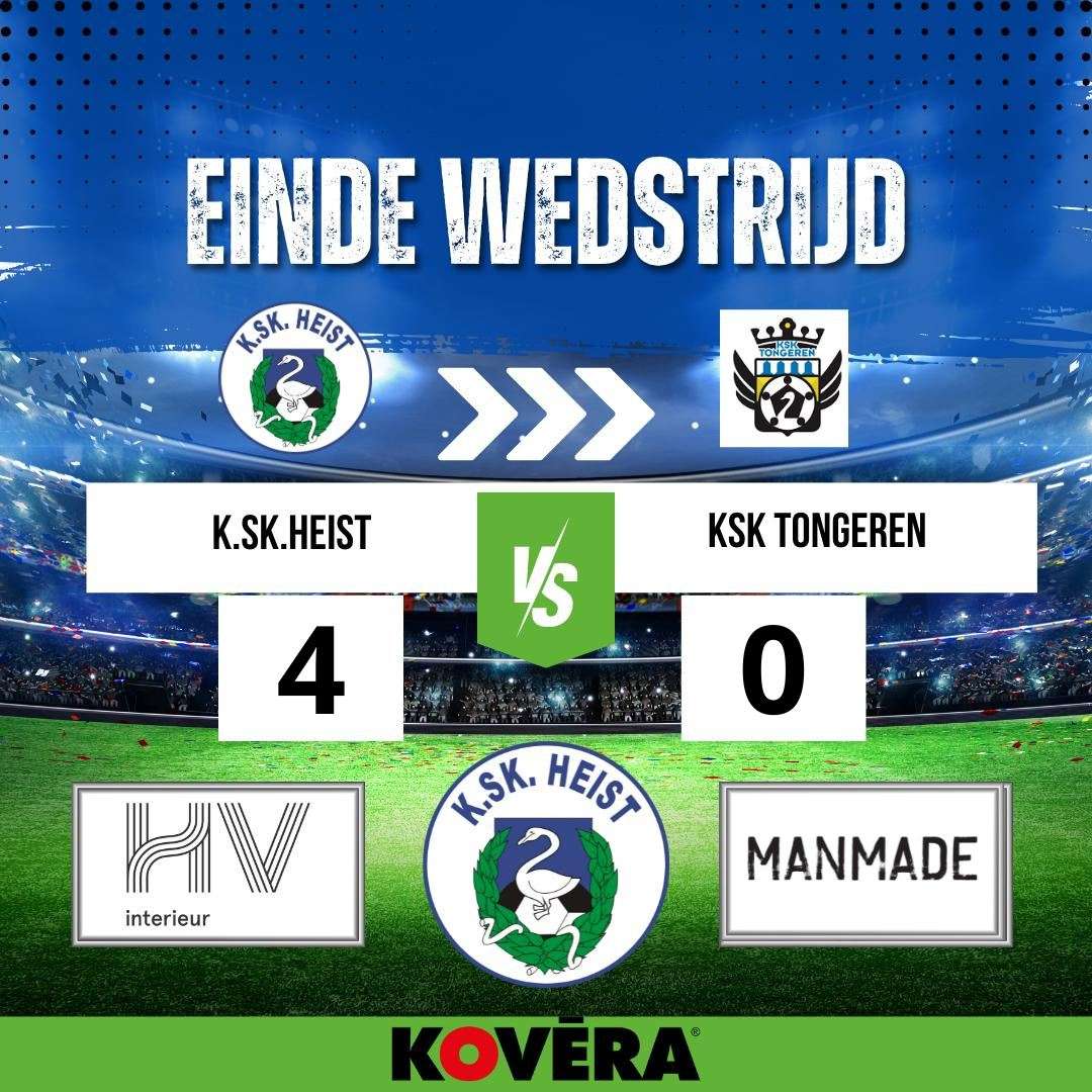 Nationaal voetbal-2de Klasse B-KSK Heist-KSK Tongeren-Yves Van Borm-Als de supporters zich achter hun team scharen