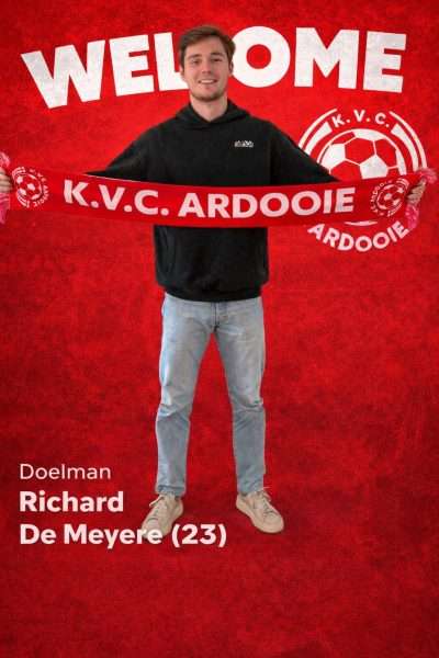 Provinciaal Voetbal-1ste provinciale West-Vlaanderen-KVC Ardooie-Richard De Meyere-eerste transfer