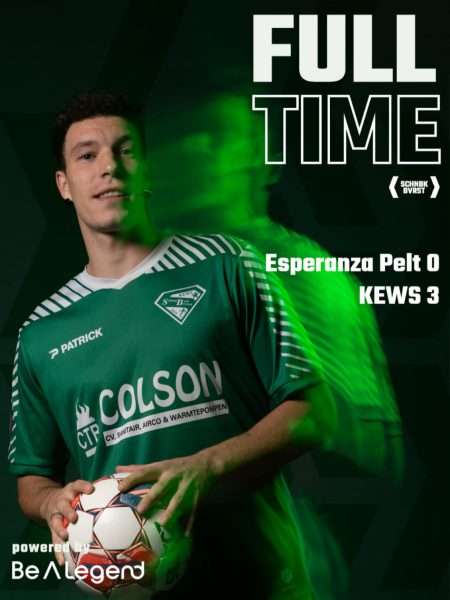Nationaal voetbal - 3de klasse B - Esperanza Pelt - KEWS Schoonbeek-Beverst - Zonder trainers kan het dus ook voor KEWS