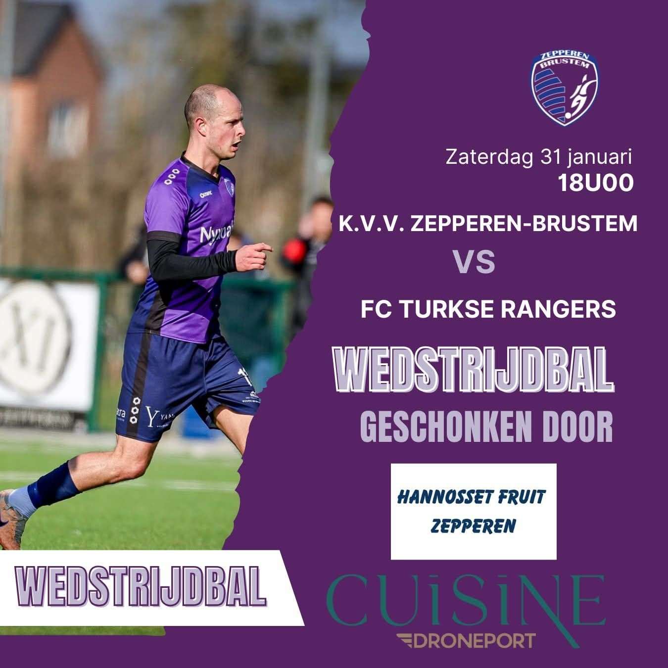 Natioaal voetbal - 3de nationale B - KVV Zepperen-Brustem - FC Turkse Rangers - Zepperen-Brustem zet