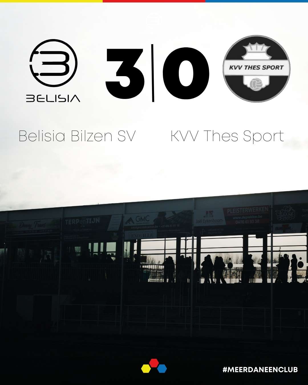 Nationaal voetbal - 1te klasse - Belisia SV - Thes Sport - Ook na afloop had iedereen het nog over de strafschopfase