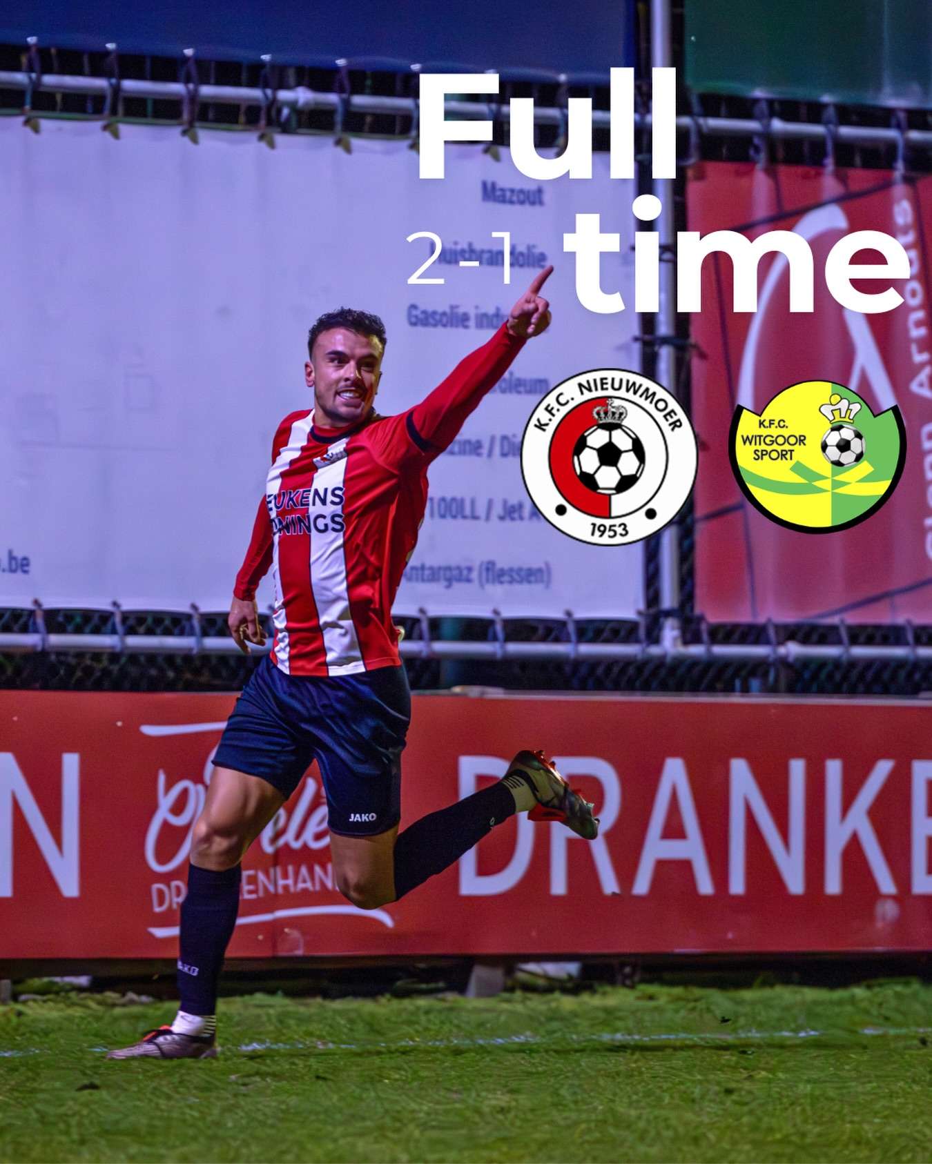 Provinciaal voetbal - 1ste provinciale Antwerpen - KFC Nieuwmoer - KFC Witgoor Sport - Nieuwe nederlaag voor leider KFC Witgoor Sport