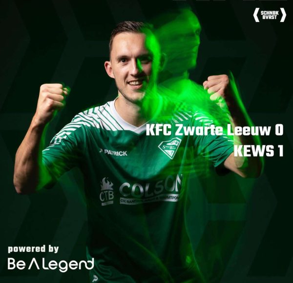 Nationaal voetbal - 3de klasse B - KFC Zwarte Leeuw - KEWS Schoonbeek-Beverst - Zege opgedragen aan Tommy