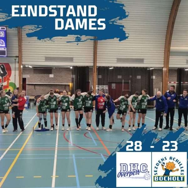 Nationaal handbal - DHC Overpelt - Sezoens Achilles Bocholt - derbywinst