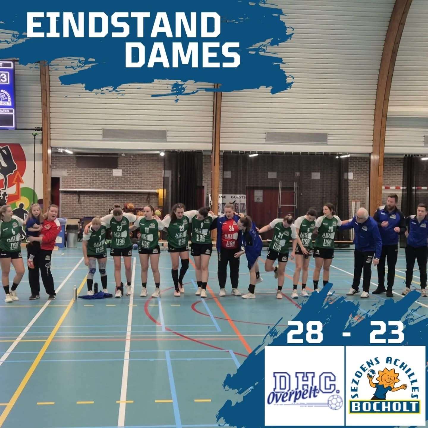 Nationaal handbal - DHC Overpelt - Sezoens Achilles Bocholt - derbywinst