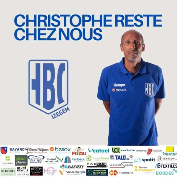 Coinmerce Super Handball League - BESOX Hanbalclub Izegem - Christophe Neguede blijft