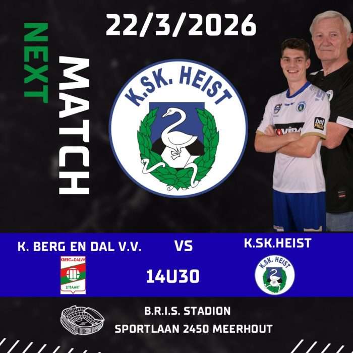 Nationaal voetbal - 2de nationale B - KSK Heist - Nog vijf finales
