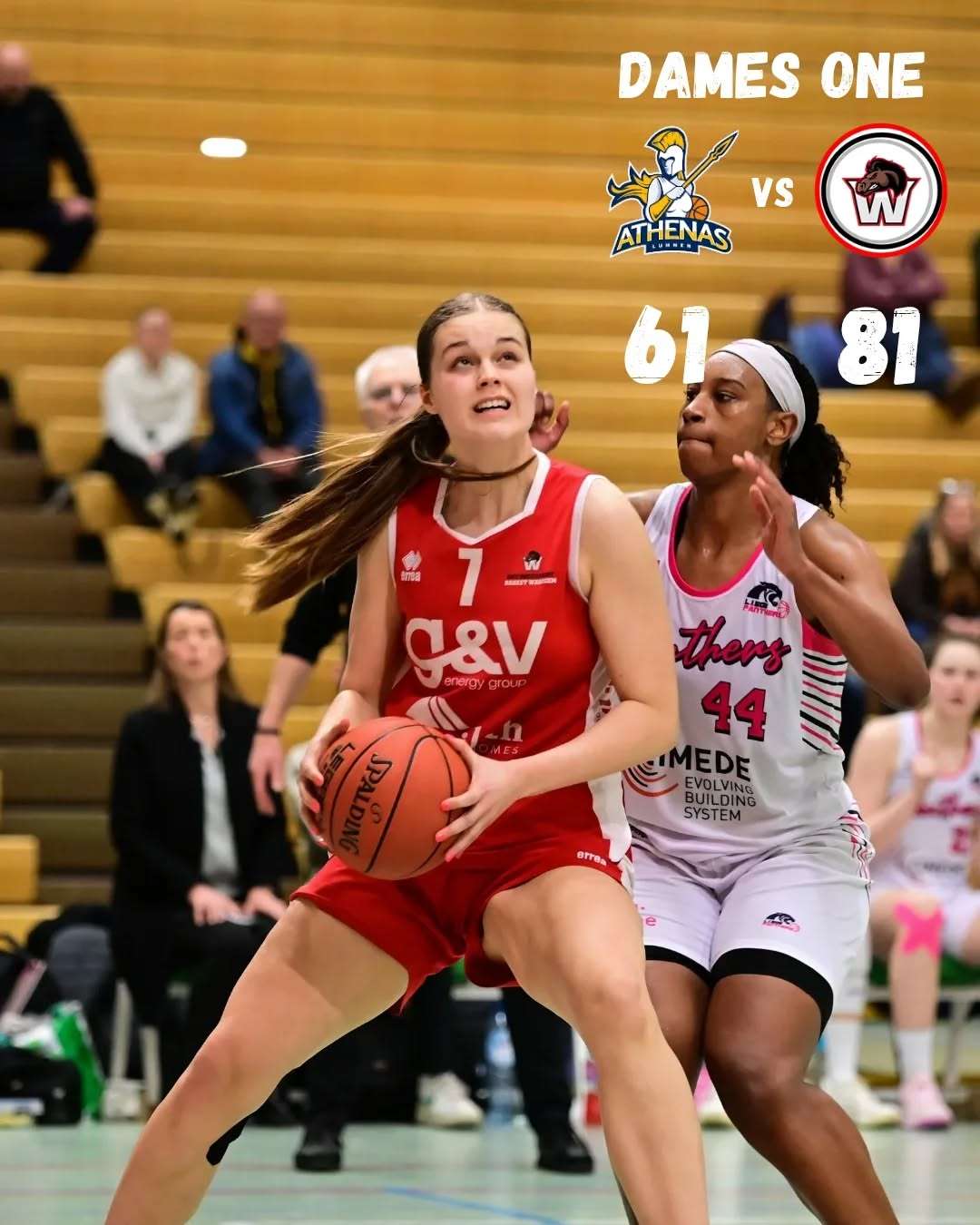 Basketbal - Top Division Women - Athenas Lummen - G&V Breakpoint Basket Waregem - Derde winst in vijf wedstrijden