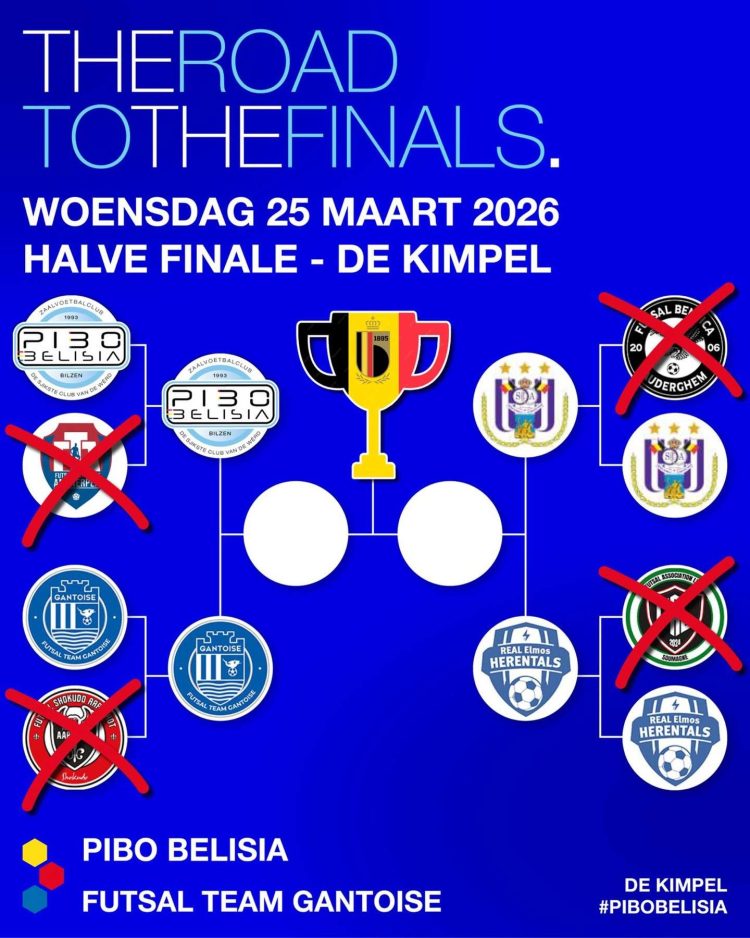 Voetbal - Futsal - Pibo Belisia - Futsal Team Gantoise - Pibo Belisia op zoek naar de Bekerfinale