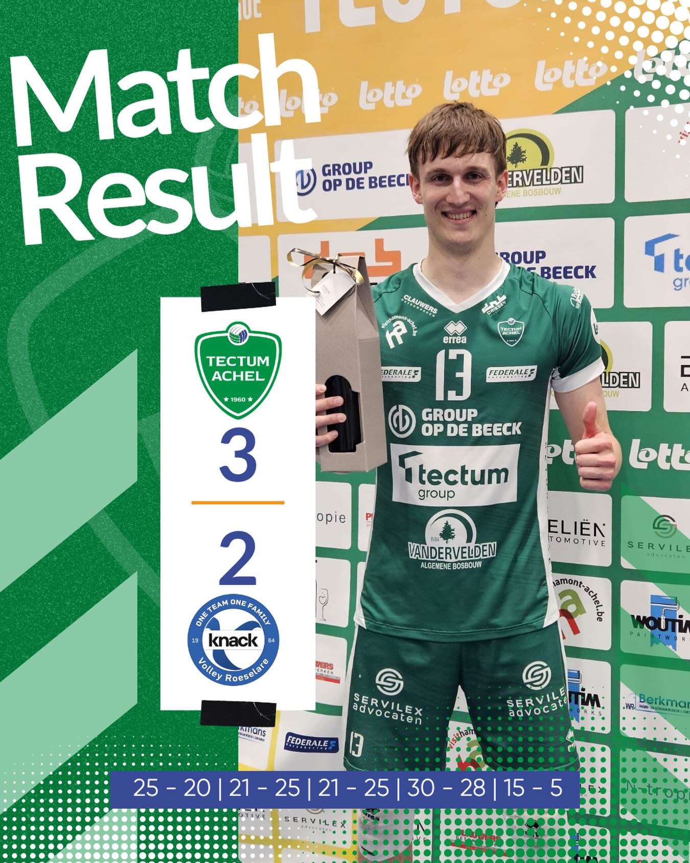 Nationaal volleybal - Lotto Volley League - Tectum Achel - Koekoek zegt Tectum Achel!