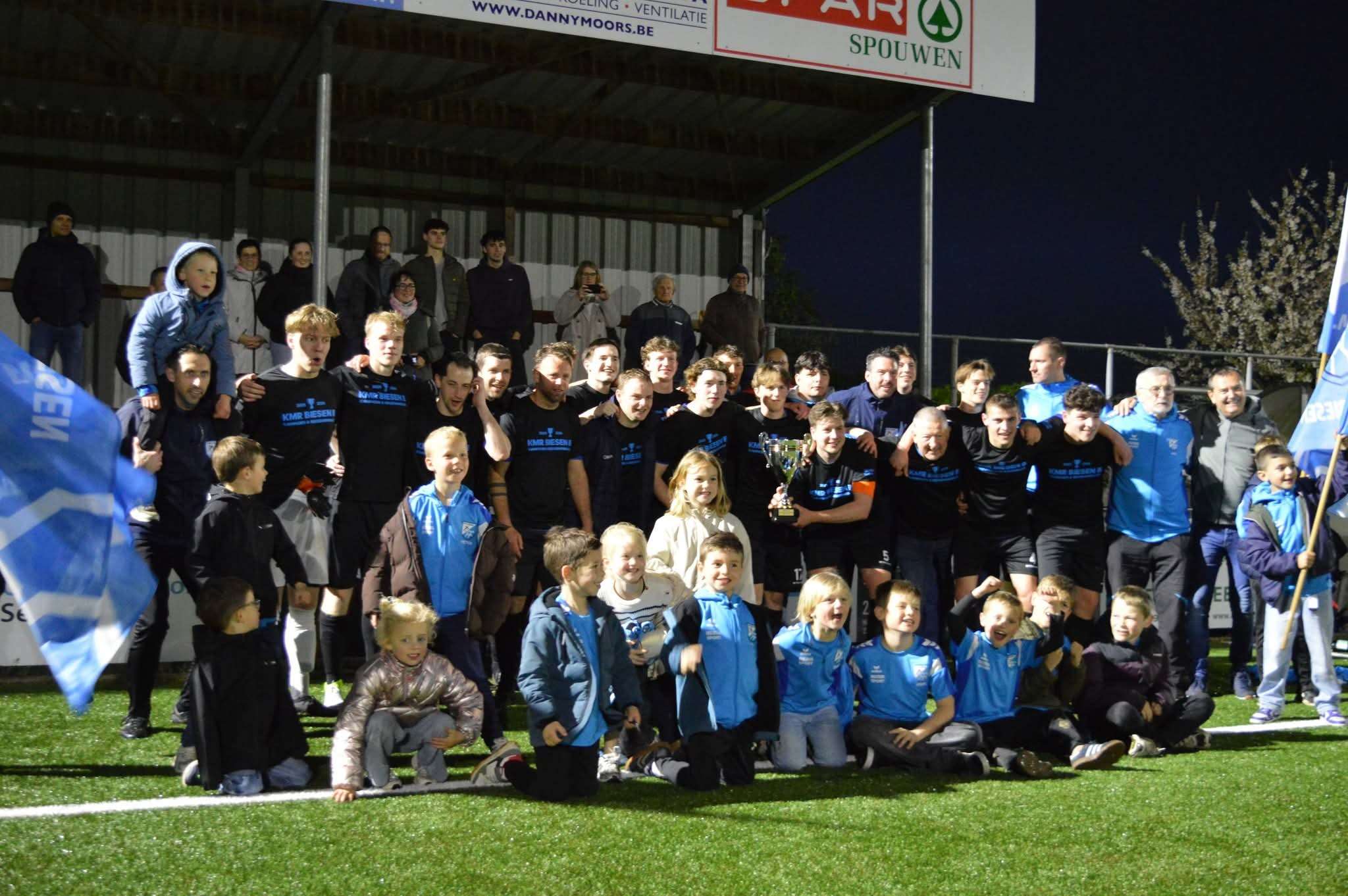 Provinciaal voetbal - 4de Provinciale C Limburg - KMR Biesen B - afscheid nemen met de titel is als een grote droom