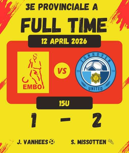 Provinciaal voetbal - 3de provinciale A Limburg - EMBO - Spanning troef bovenin na verlies van EMBO
