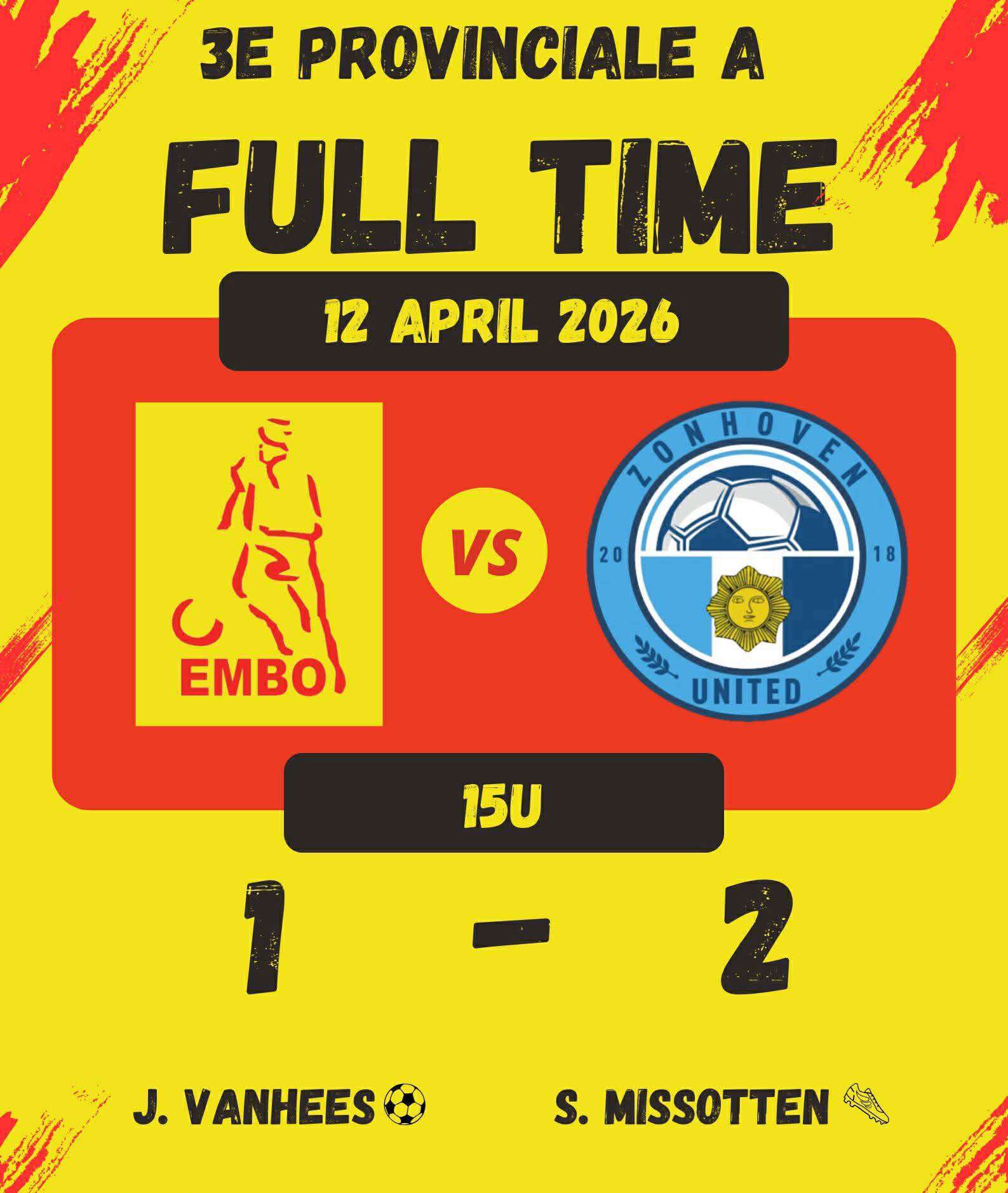 Provinciaal voetbal - 3de provinciale A Limburg - EMBO - Spanning troef bovenin na verlies van EMBO