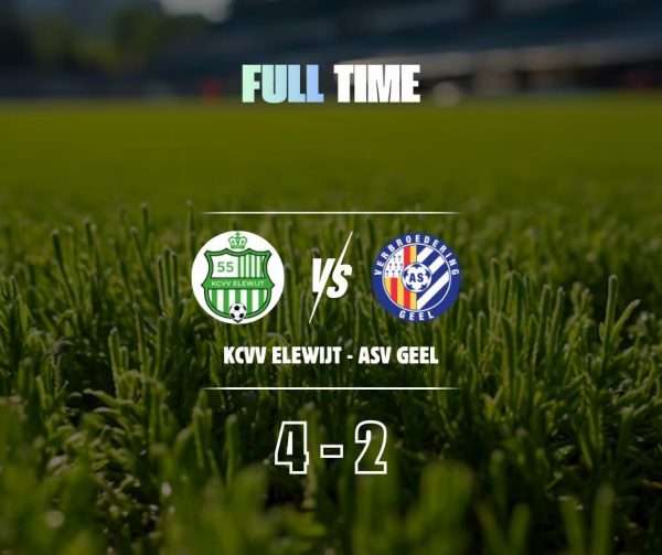 Nationaal voetbal - 3de nationale B - KCVV Elewijt - ASV Geel - Ook aan mooie liedjes komt een eind