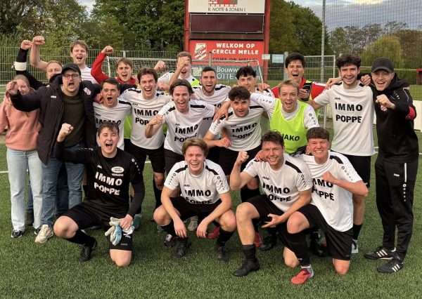 Provinciaal voetbal - 3de provinciale C Oost-Vlaanderen - KVV Cercle Melle - KVV Cercle Melle bereikt de doelstelling