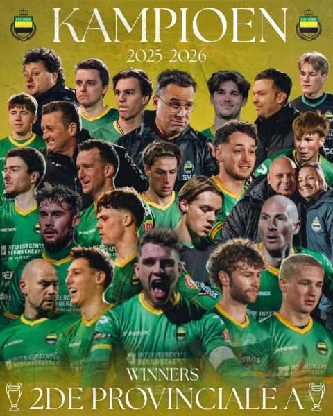 Provinciaal voetbal - 2de provinciale A West-Vlaanderen - KSV Veurne - KSV Veurne was nooit uit de top vijf