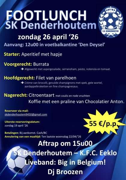 Provinciaal voetbal - 1ste provinciale Oost-Vlaanderen - SK Denderhoutem - SK Denderhoutem wil nervositeit bannen