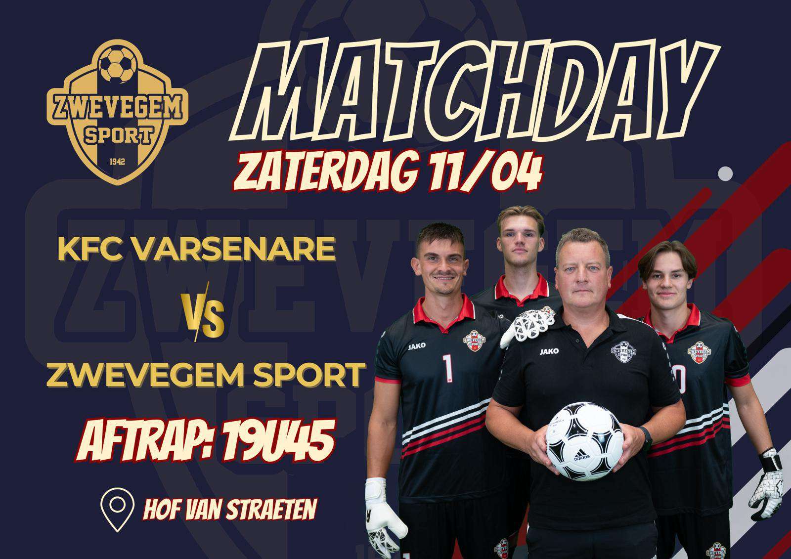 Provinciaal voetbal - 1ste provinciale West-Vlaanderen - KFV Vrasene - Zwevegem Sport - Titelfeestje Zwevegem Sport nog even uitgesteld