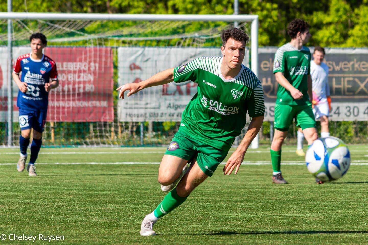 Nationaal voetbal - 3de nationale B - White Star Schoonbeek- Bev erst- Tom Roland vervalt in oude blessure