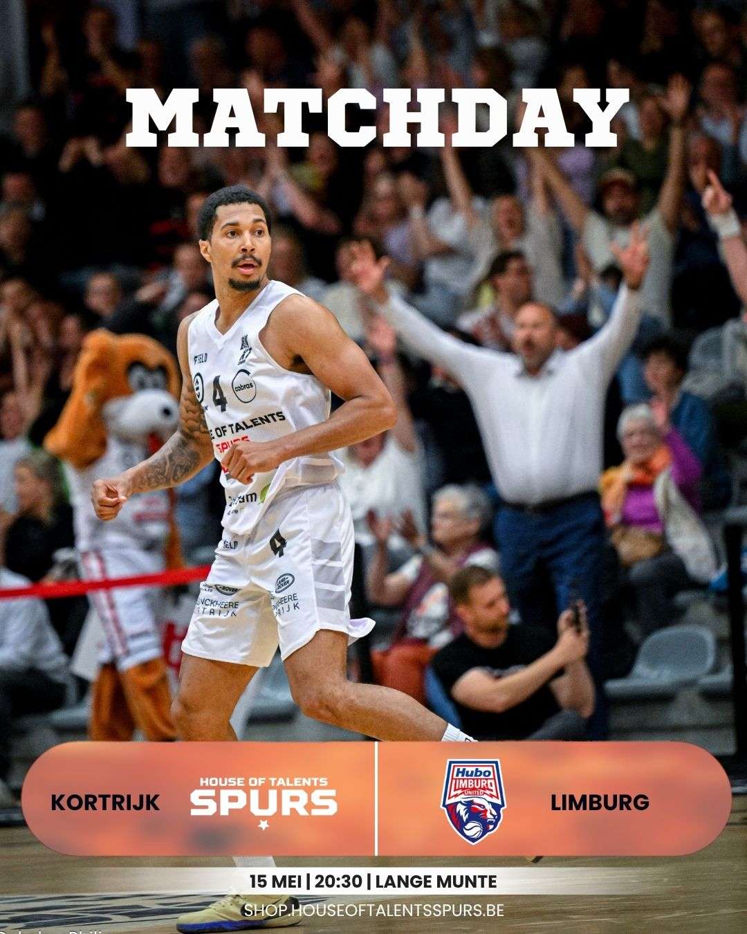 Basketbal - BNXT League - Belgische Play-offs - Limburgse storm zet Kortrijk House of Talents Spurs opzij - HUBO Limburg United