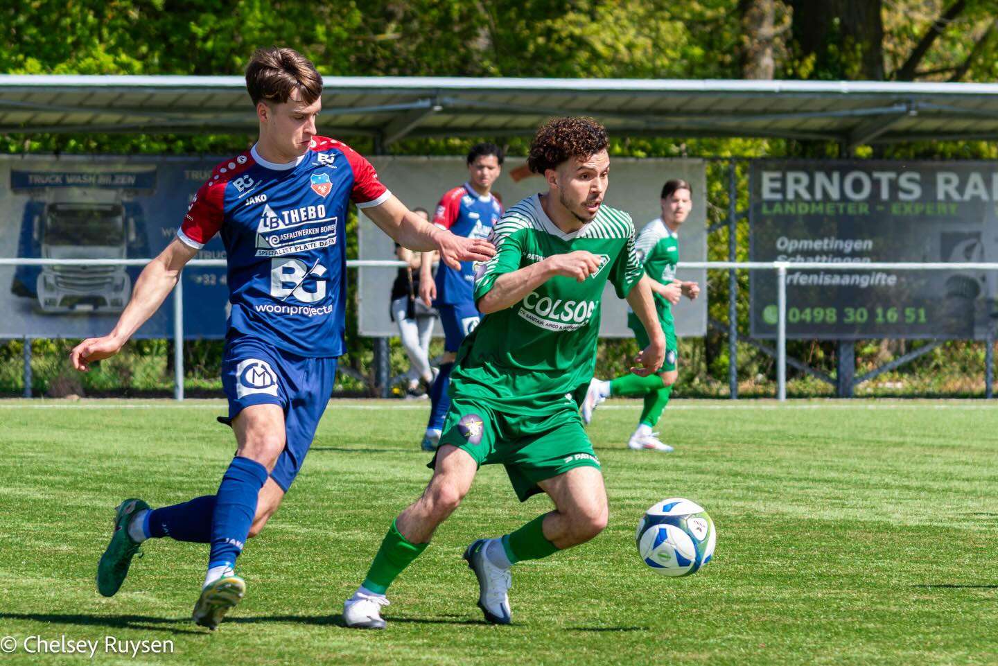 Nationaal voetbal - 3de Nationale B - KEWS Schoonbeek-Bverst - Faissal Boujemaoui ziet seizoen in rook opgaan