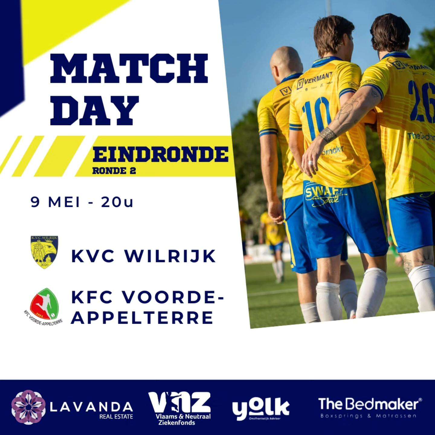 Nationaal voetbal - eindronde 3de nationale - KVC Wilrijk - KFC Voorde-Appelterre - KVC Wilrijk opnieuw aan het feest