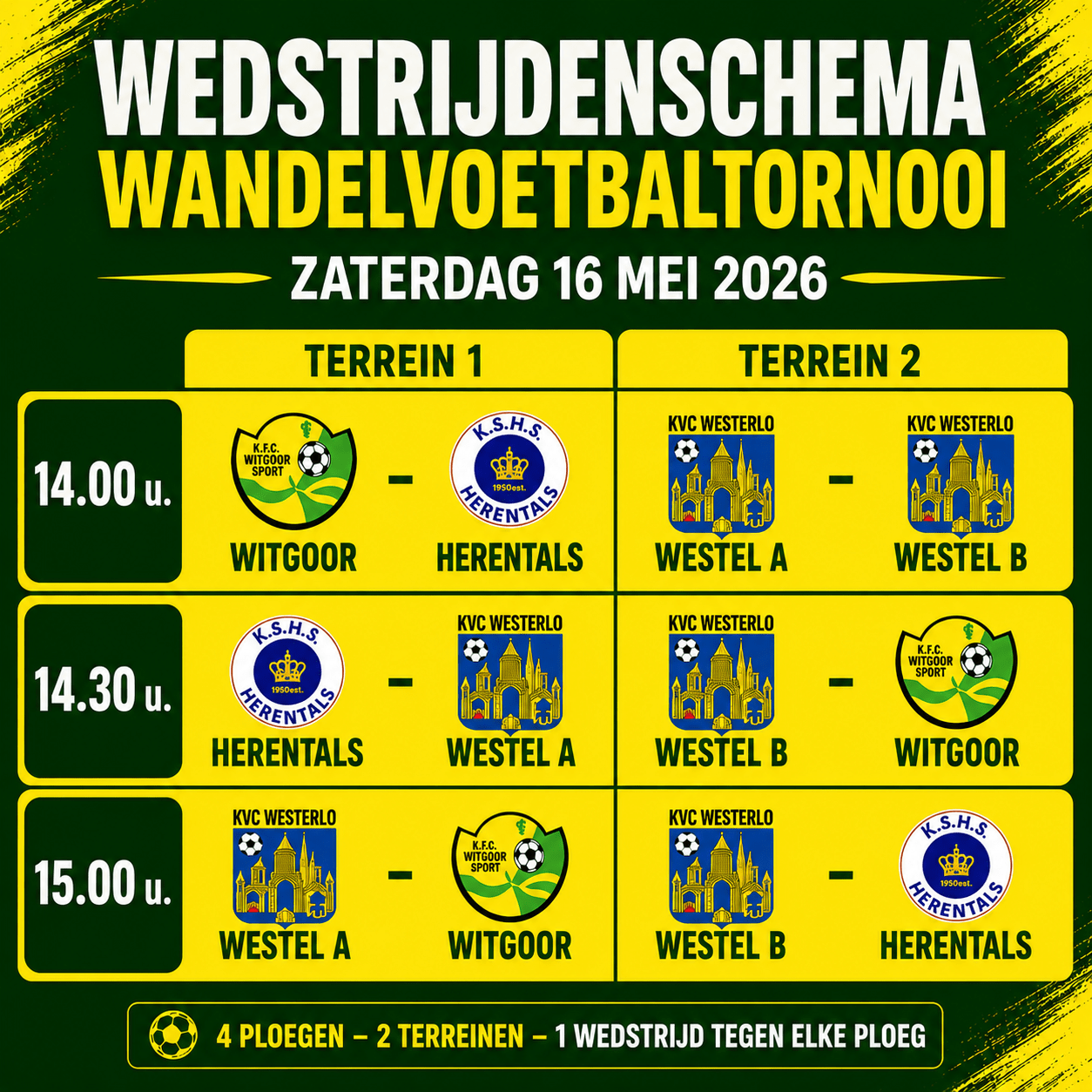 Provinciaal voetbal - 1ste provinciale Antwerpen - Algemeen - GFC Wirgoor Sport - Oldstars KFC Witgoor Sport organiseren wandelvoetbaltornooi