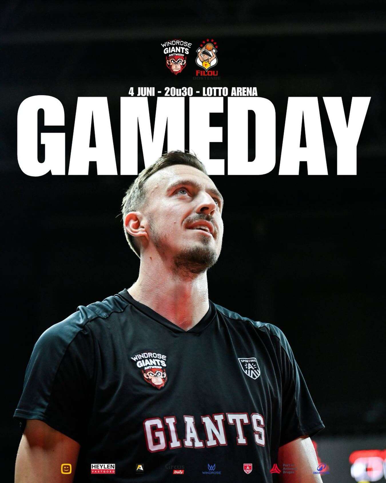 Windrose Antwerp Giants domineren eerste finalewedstrijd!
