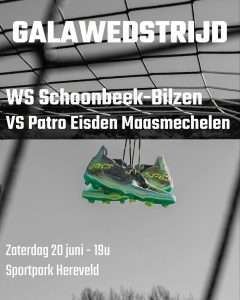 Nationaal voetbal - 3de nationale B - WS Schoonbeek-Bilzen - Patro Eisden - WS Schoonbeek-Bilzen doopt nieuwe naam