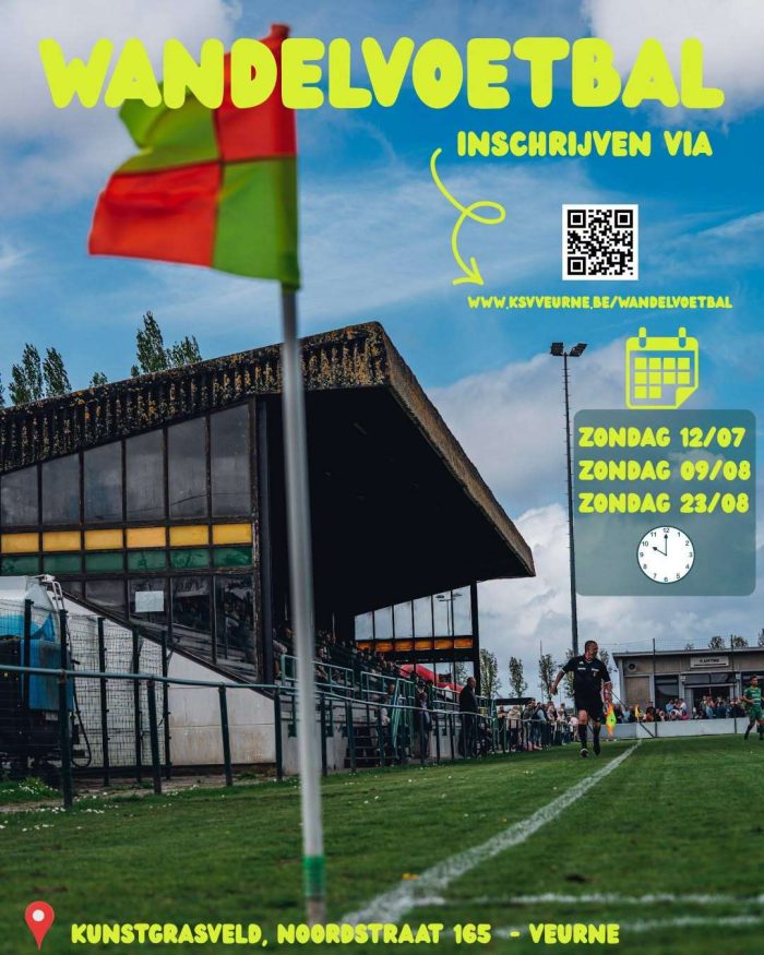 Provinciaal voetbal - 1ste provinciale West-Vlaanderen - KSV Veurne start met wandelvoetbal
