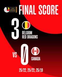 Volley Nations League - Belgian Red Dragons - Canada