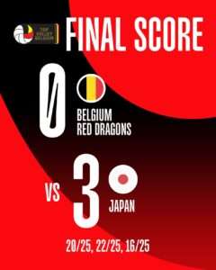 Belgian Red Dragons - Volley Nations League - Japan