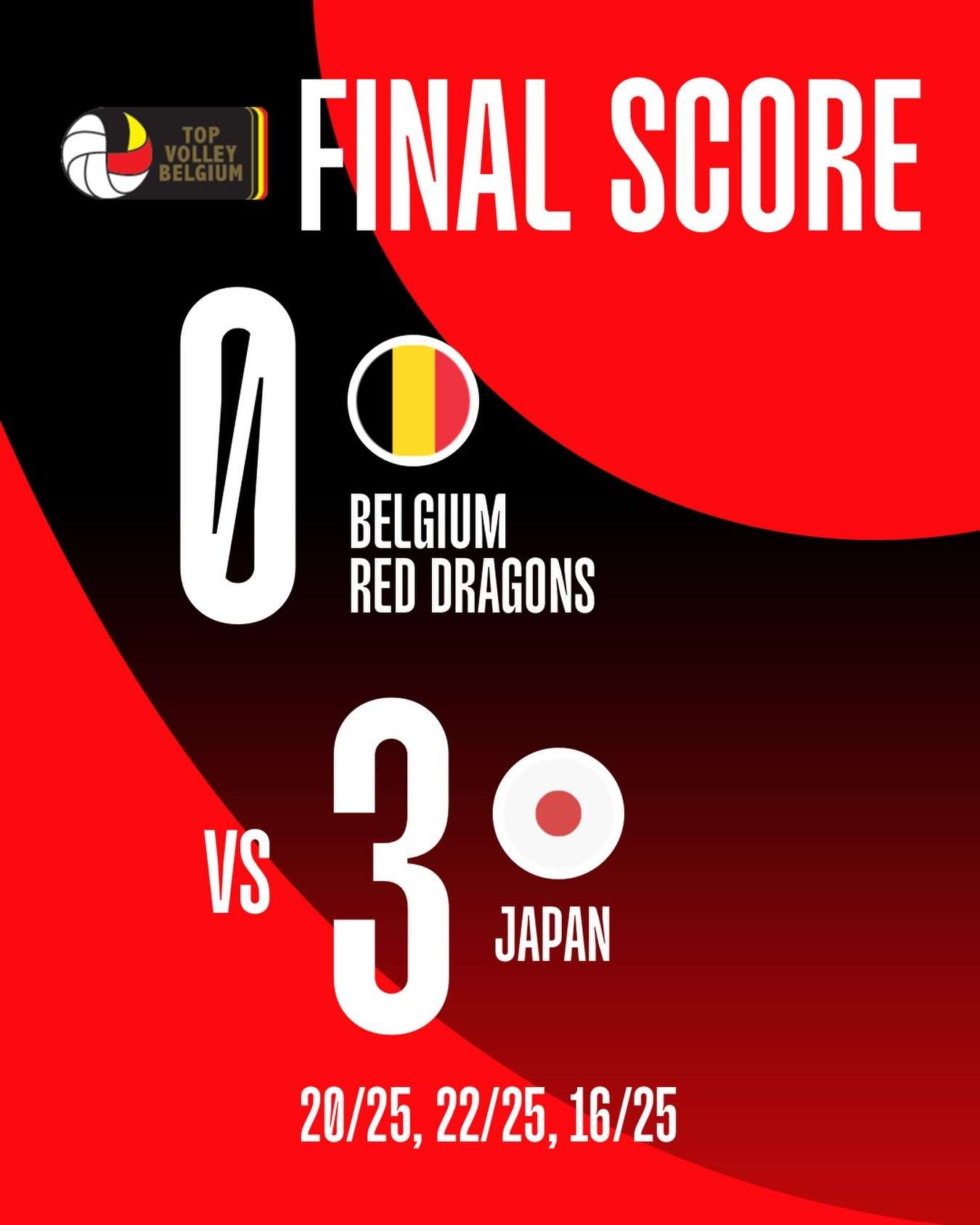 Belgian Red Dragons - Volley Nations League - Japan