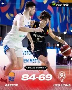 Belgian Lions U20 - EuroBasket - Griekenland
