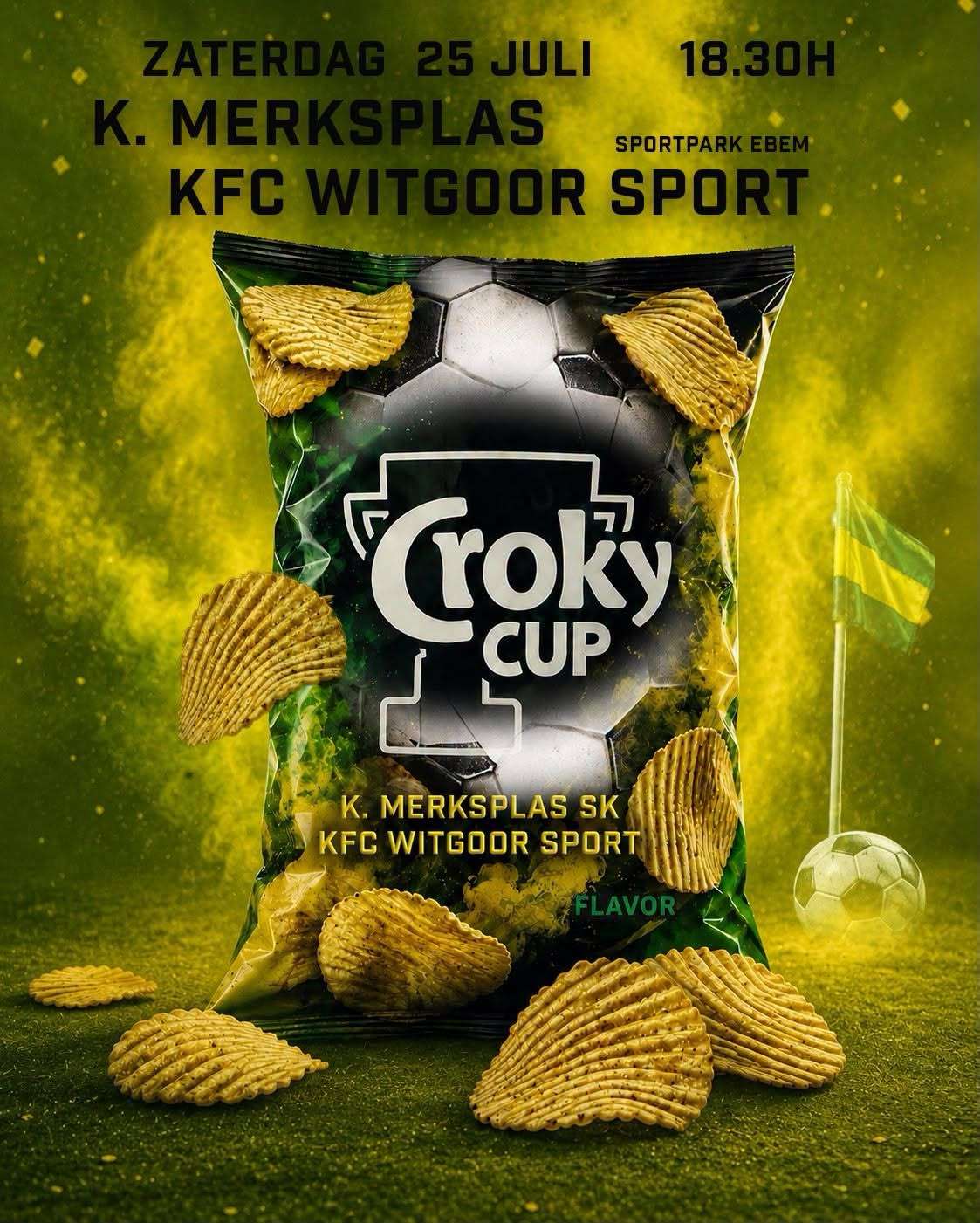 Croky Cup - K. Merksplas SK - KFC Witgoor Sport - Het was wachten op een misser