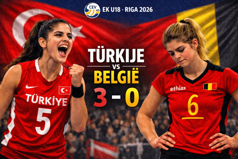 Turkije maat te groot voor Young Yellow Tigers U18