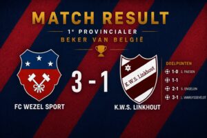 FC Wezel Sport B - Croky Cup - Linkhout - Zwevegem Sport