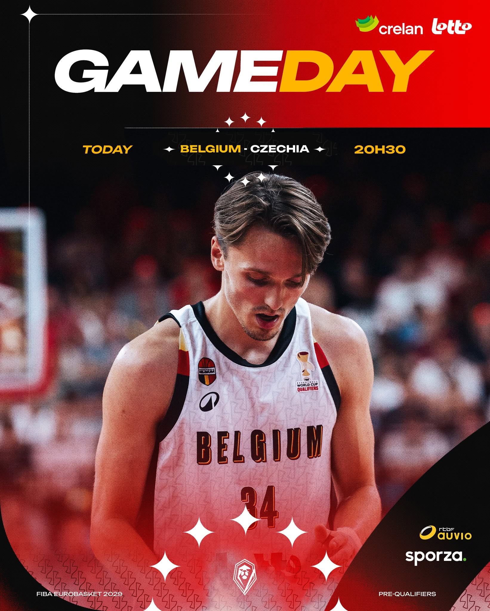 Basketbal - Belgian Lions - Eurobasket - Tsjechië