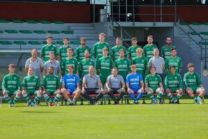 Nationaal voetbal - 2de klasse B - K. Bocholter VV - Witte rook boven de Axor Arena