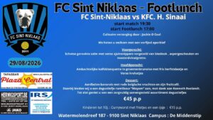 Provinciaal voetbal - 3de provinciale E Oost-Vlaanderen - FC Sint-Niklaas - FC Sint-Niklaas wil elke week een feest serveren