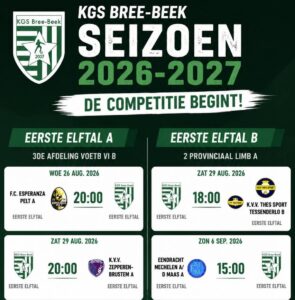 Nationaal voetbal - 3de nationale B - KGS Bree-Beek - KGS Bree-Beek op ontdekkingstocht