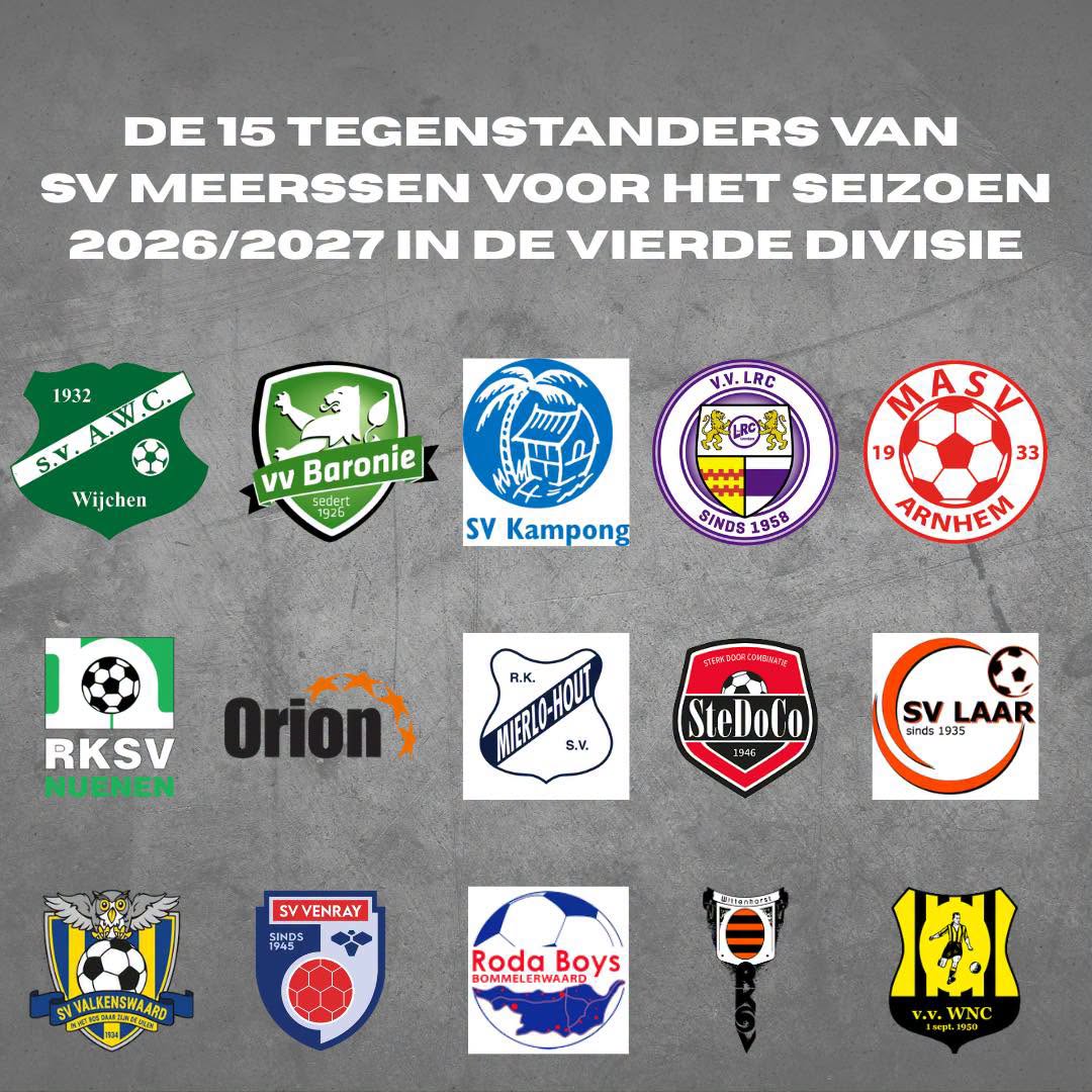 Nationaal voetbal Nederland - 4de divisie C - SV Meerssen - SV Meerssen maakt zich op voor 4de divisie