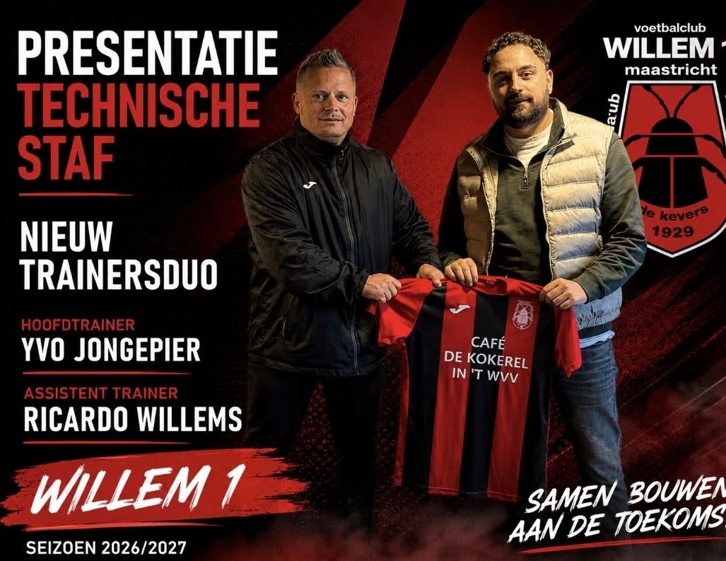 Provinciaal voetbal Nederland - Vijfde klasse A - RKVV Willem 1 - Yvo Jongepier bouwt weer op bij RKVV Willem 1
