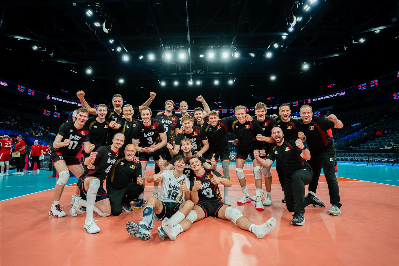 Belgische eindspurt tegen Servië - Belgian Red Dragons - Volleybal - EK 2026