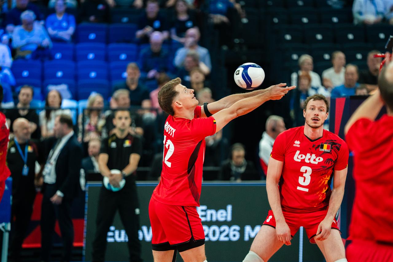 Belgische comeback - Volleybal - Belgian Red Dragons - Denemarken - EK 2026