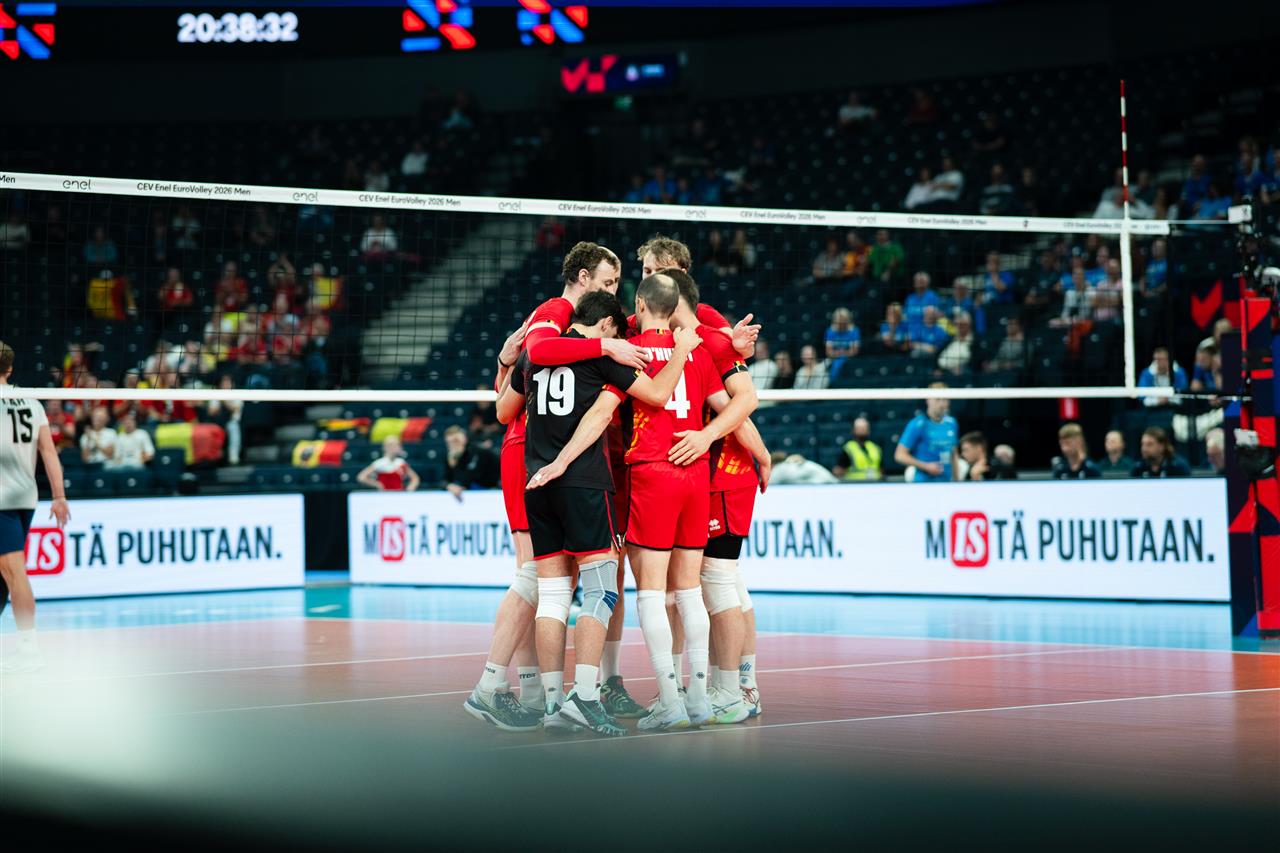Belgische herstelrace tegen Estland - Belgian Red Dragons - Volleybal - EK 2026