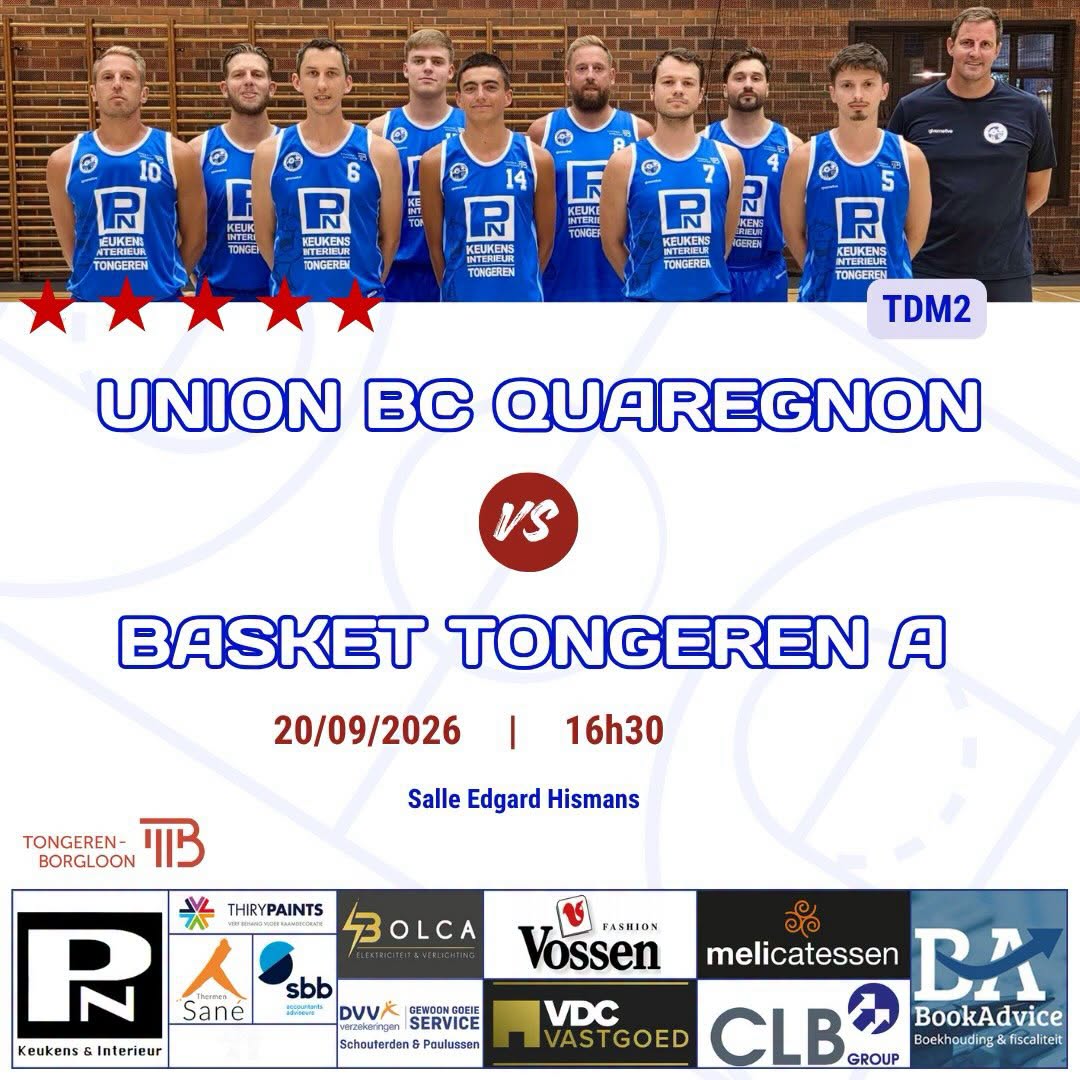 eerste zege op verplaatsing - BK Tongeren - Top Division Men 2A - Basketbal