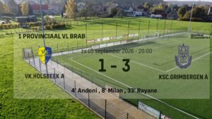 Provinciaal voetbal - 1ste provinciale Vlaams-Brabant - KSC Grimbergen - Sporting Kampenhout - KSC Grimbergen trekt lijn gewoon door