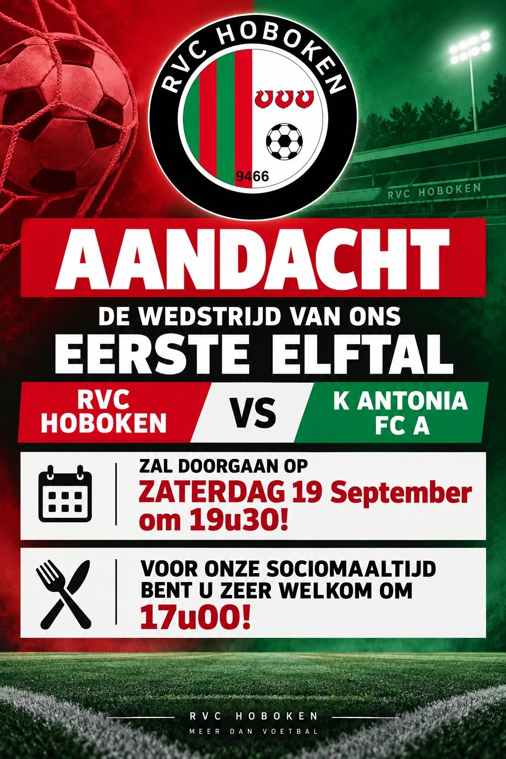 Provinciaal voetbal - 1ste provinciale Antwerpen - RVC Hoboken - Sfeer blijft goed bij RVC Hoboken
